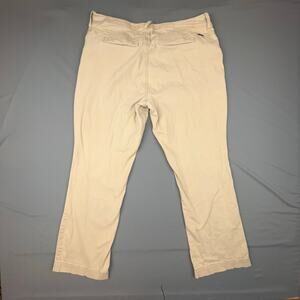 Bebop Originals Khaki Stretch Pants Women’s Sz 38 Cropped Mid Rise